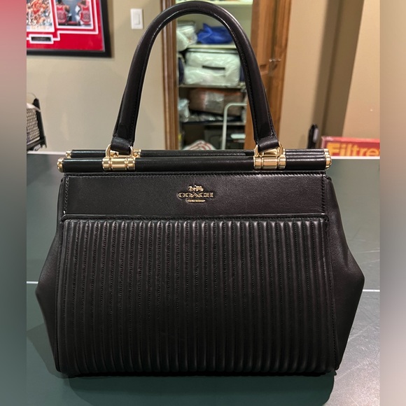 Coach Grace Quilted Leather Satchel Bag - Picture 1 of 5